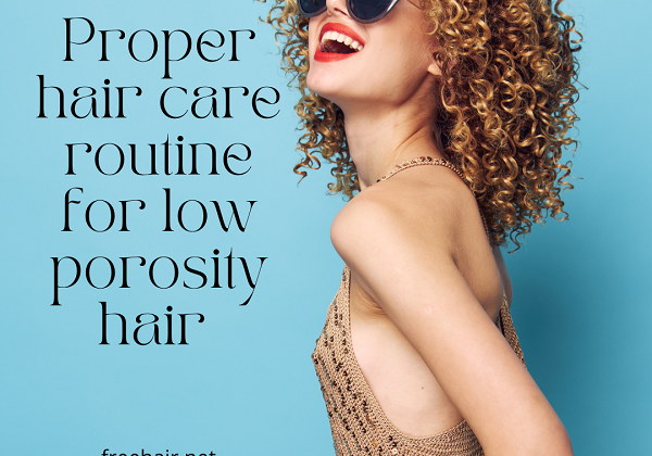 hair care routine for low-porosity hair 